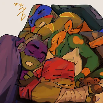 Artwork thumbnail, Turtle Pile! [ROTTMNT] by supescrow