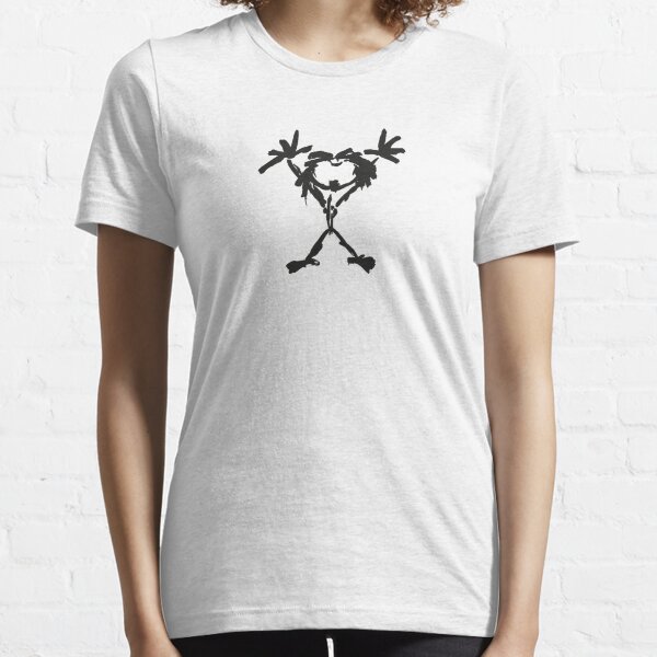 schwarzes Logo Essential T-Shirt