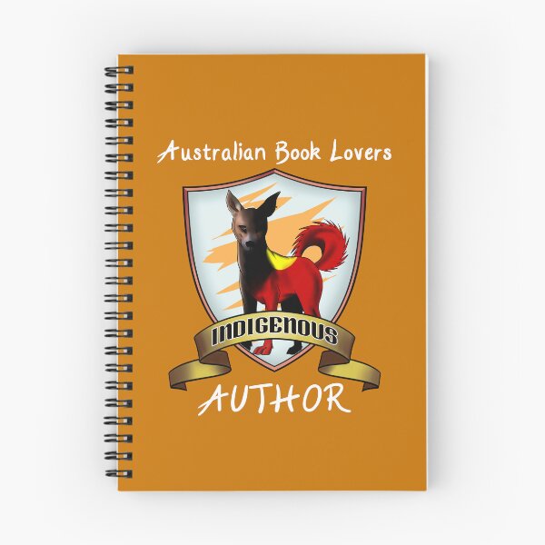 Item preview, ABL Indigenous author - white text designed and sold by AusBookLovers.
