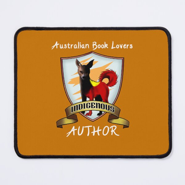 Item preview, ABL Indigenous author - white text designed and sold by AusBookLovers.