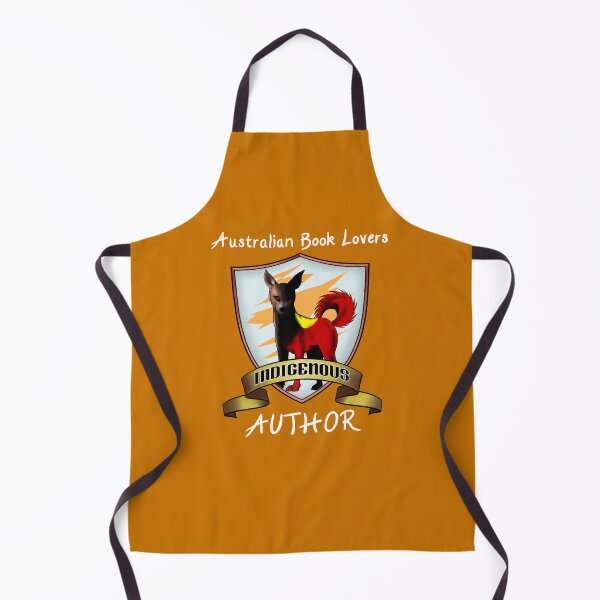 Item preview, ABL Indigenous author - white text designed and sold by AusBookLovers.