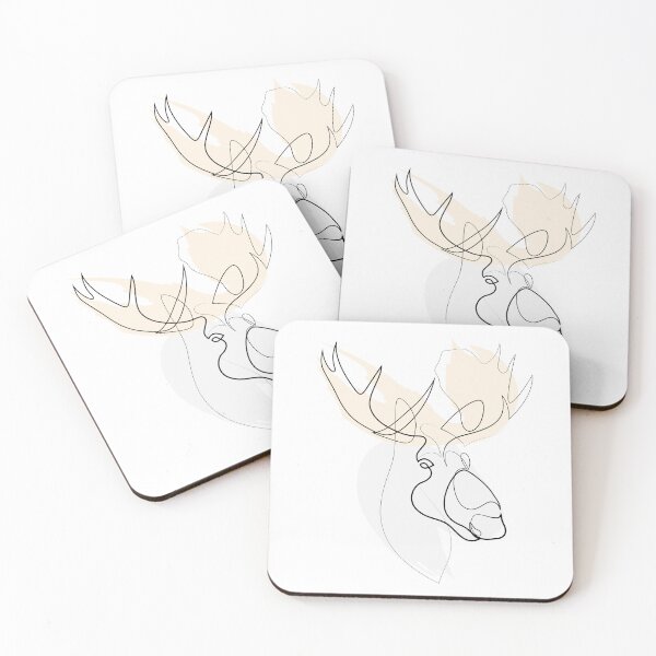 Item preview, Alces - one line moose designed and sold by addillum.