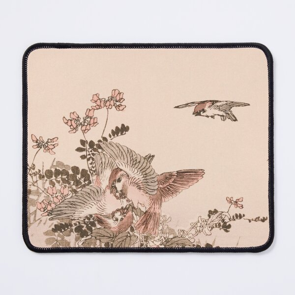 Item preview, Sparrows in the garden, songbirds watercolor designed and sold by Mauswohn.