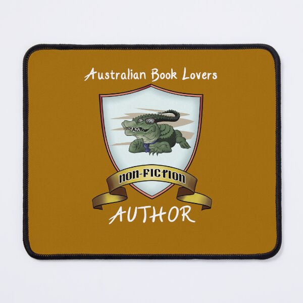 Item preview, ABL non-fiction author - white text designed and sold by AusBookLovers.