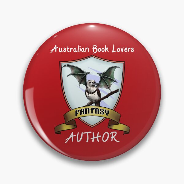 Item preview, Australian Book Lovers fantasy author - white text designed and sold by AusBookLovers.
