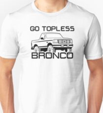 1992-1996 Ford Bronco Topless, black print Unisex T-Shirt