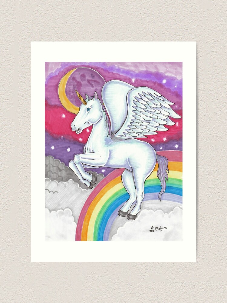 Alternate view of Unicorn Art Print