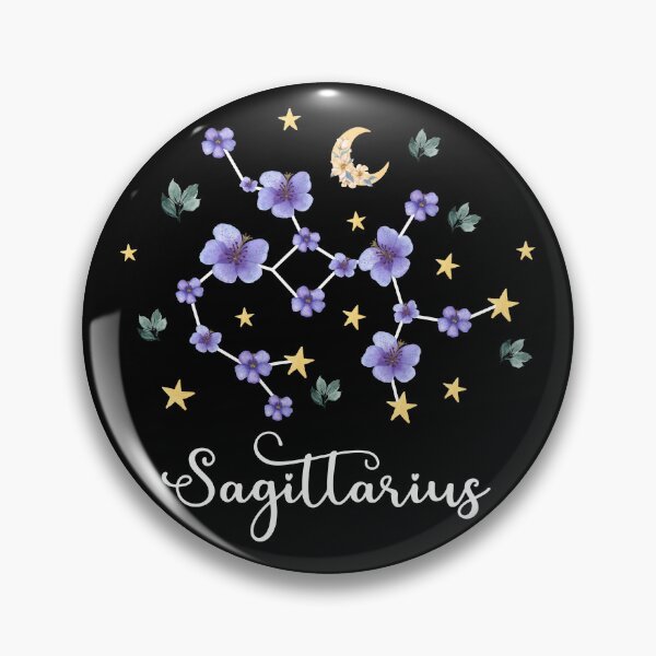 Item preview, Sagittarius Zodiac Wildflower Constellation designed and sold by GeeHanz.