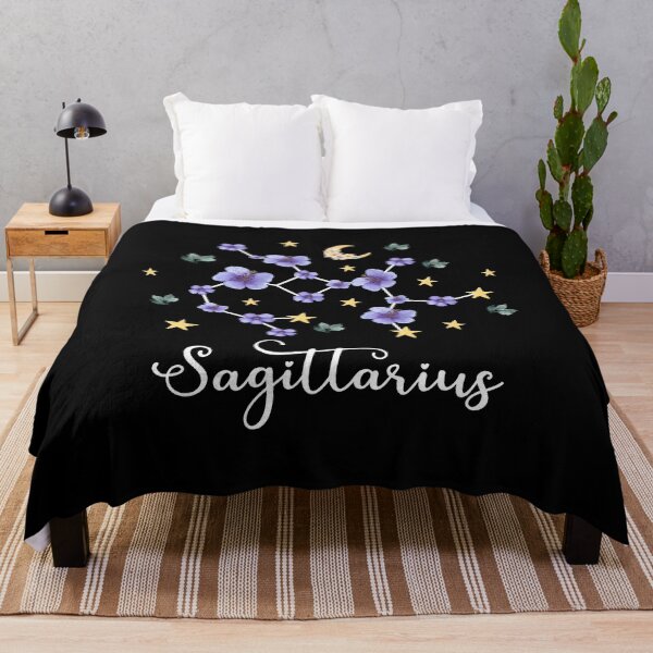 Item preview, Sagittarius Zodiac Wildflower Constellation designed and sold by GeeHanz.