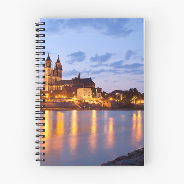 Item preview, Magdeburg Cathedral at night designed and sold by reisefoto.