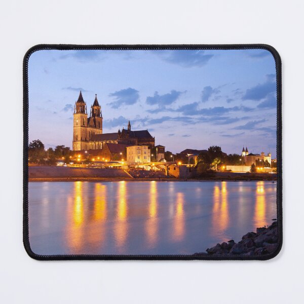 Item preview, Magdeburg Cathedral at night designed and sold by reisefoto.