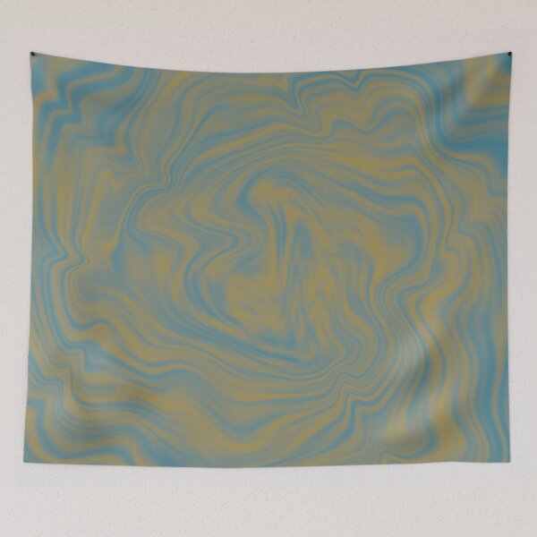 Item preview, Blue And Yellow Liquid Art designed and sold by Jason123za.