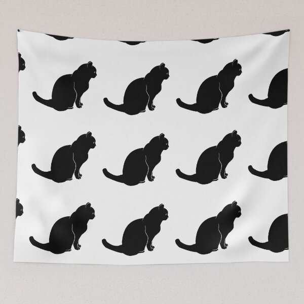 Item preview, Cat Profile Silhouette designed and sold by kotastrophe.