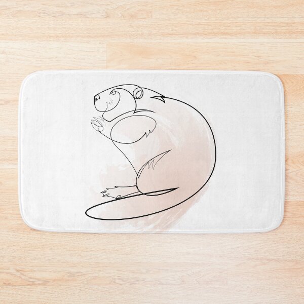 Item preview, Wetland keeper - One line beaver designed and sold by addillum.