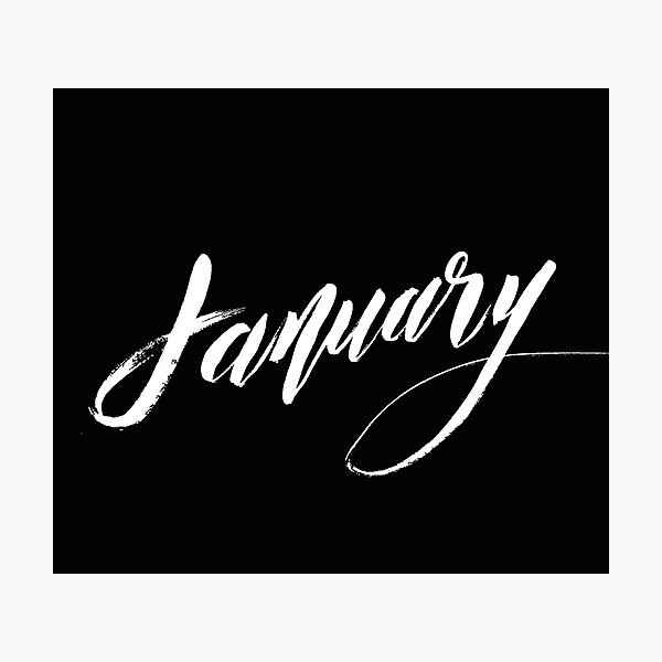 January Photographic Print