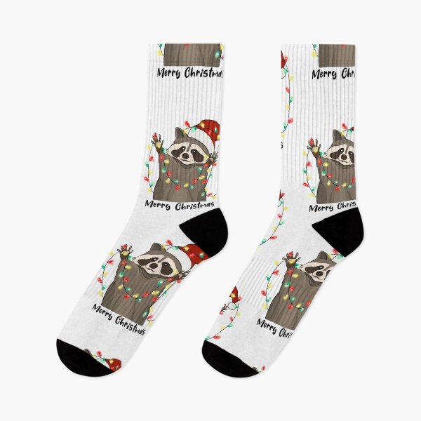 Item preview, Merry Christmas Funny Racoon designed and sold by mkzmerch.