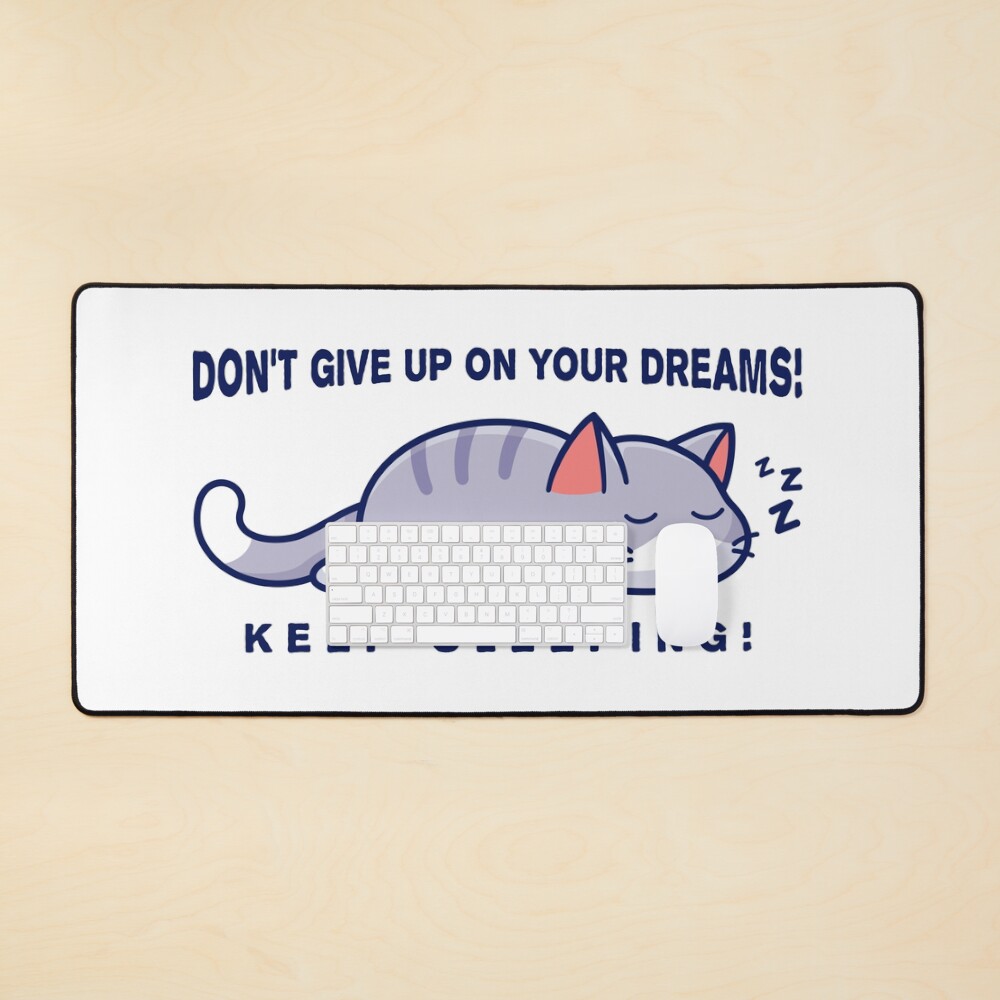 Cat Sleeping and Dreaming Mouse Pad