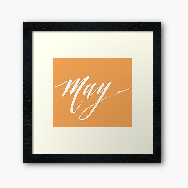 May Framed Art Print