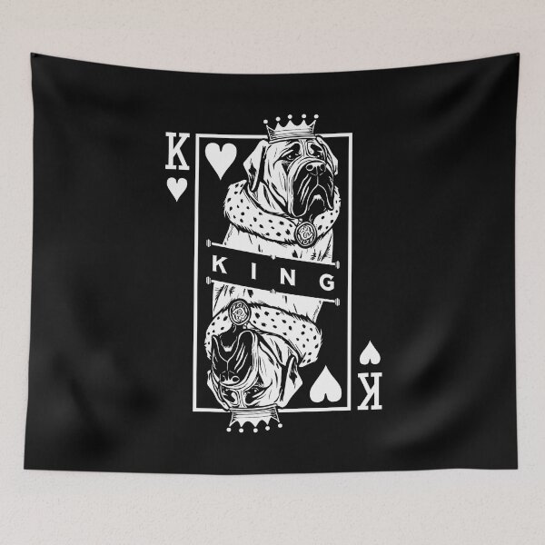 Item preview, English Mastiff King Of Hearts Dog Playing Card Pop Art designed and sold by GrandeDuc.