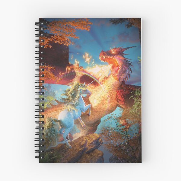 Item preview, Dragon and the Unicorn Battle designed and sold by DavidPenfound.