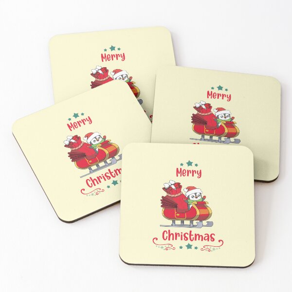 Item preview, Cute Penguin Merry Christmas | Smiling Penguin | Santas Sleigh designed and sold by Pisutachio.