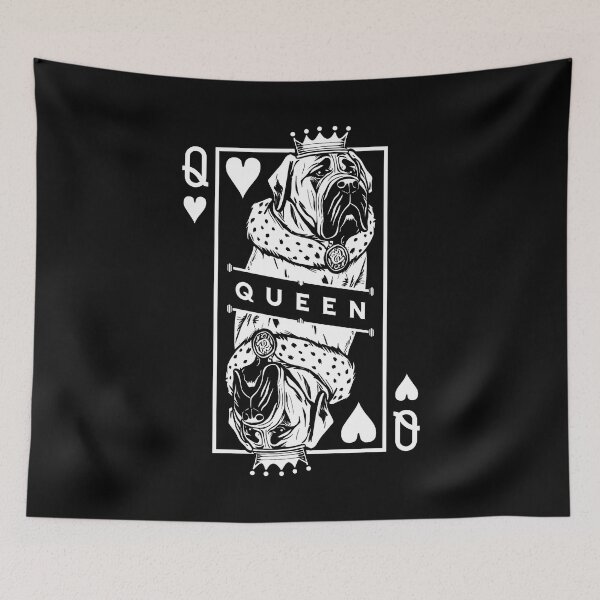 Item preview, English Mastiff Queen Of Hearts Dog Playing Card Pop Art designed and sold by GrandeDuc.