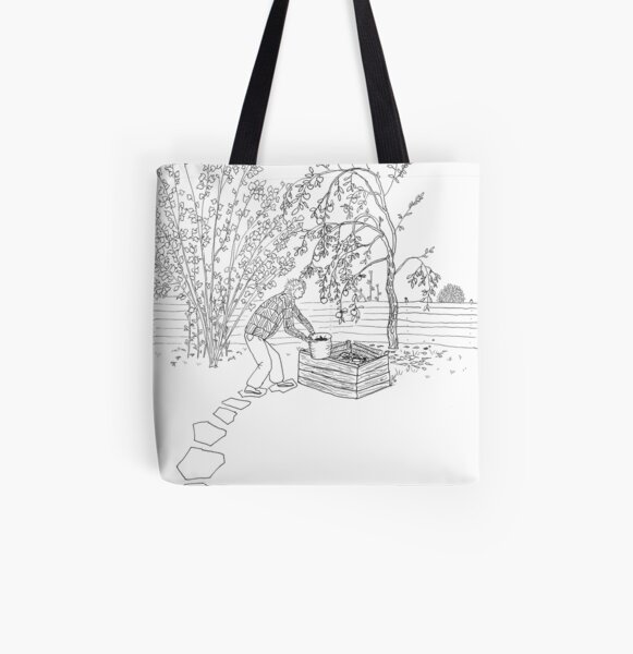 beegarden.works 001 All Over Print Tote Bag