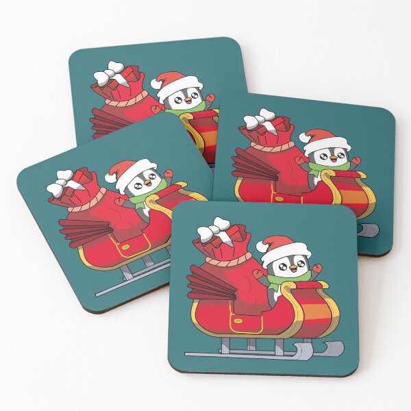 Item preview, Cute Penguin Christmas | Happy Little Penguin | Santas Sleigh designed and sold by Pisutachio.
