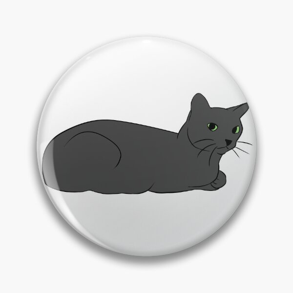 Item preview, Cat Sitting Side Gray designed and sold by kotastrophe.