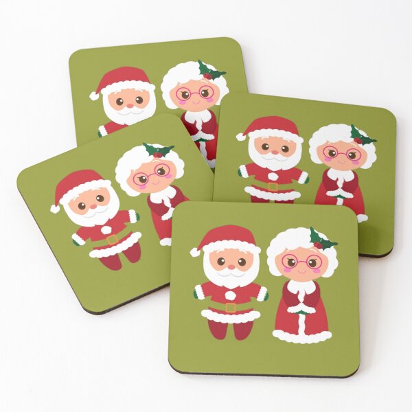 Item preview, Merry Christmas from Mr. and Mrs. Claus | Christmas Santa Claus couple designed and sold by Fus-art94.