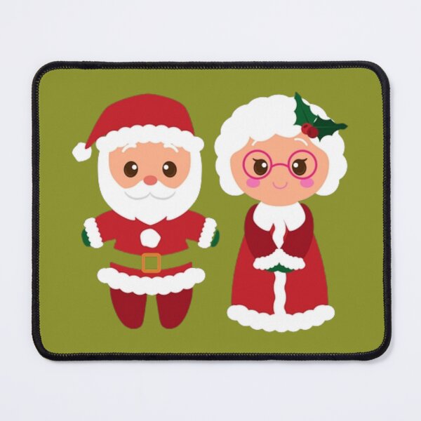 Item preview, Merry Christmas from Mr. and Mrs. Claus | Christmas Santa Claus couple designed and sold by Fus-art94.