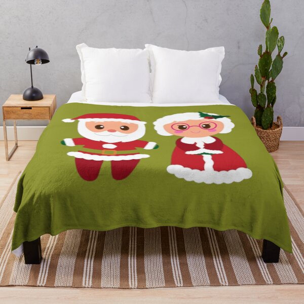 Item preview, Merry Christmas from Mr. and Mrs. Claus | Christmas Santa Claus couple designed and sold by Fus-art94.