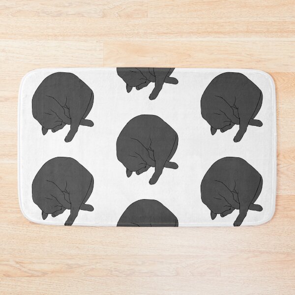 Item preview, Cat Circle Sleep Gray designed and sold by kotastrophe.