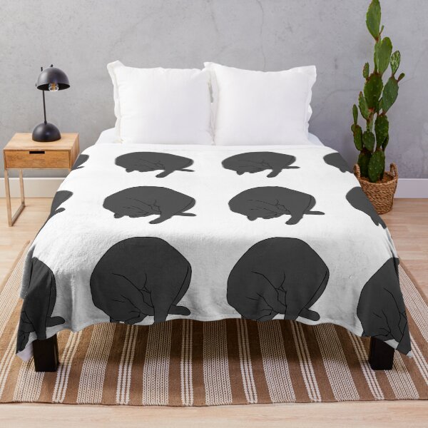 Item preview, Cat Circle Sleep Gray designed and sold by kotastrophe.