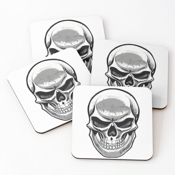 Item preview, Grayscale skull art designed and sold by Nakumis-shop.