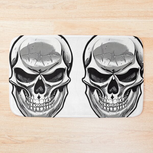 Item preview, Grayscale skull art designed and sold by Nakumis-shop.