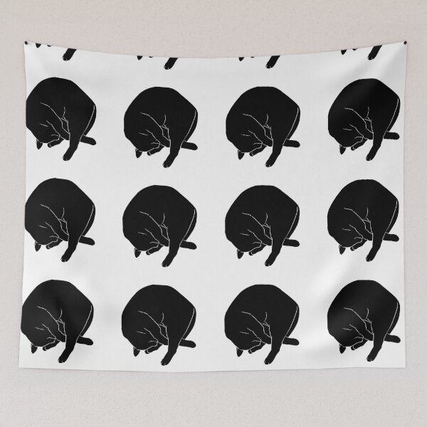 Item preview, Cat Circle Sleep Silhouette designed and sold by kotastrophe.