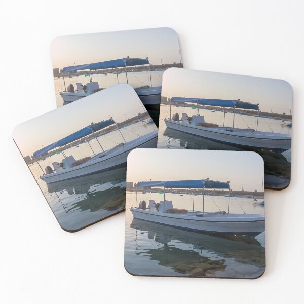 Item preview, Boat in the harbor designed and sold by likbatonboot.