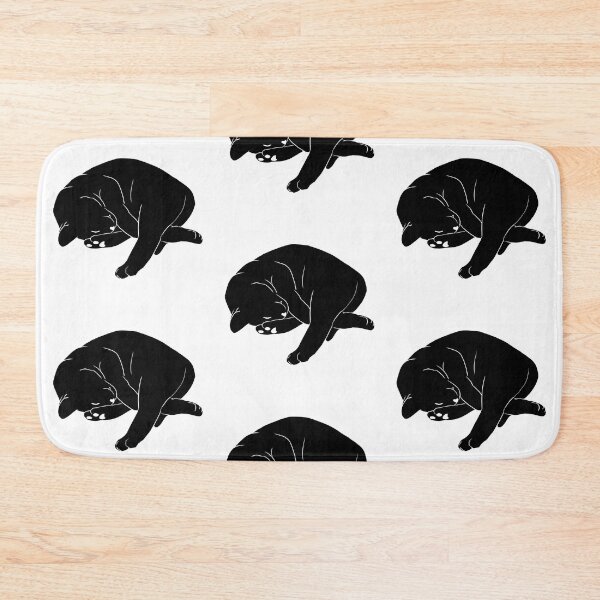 Item preview, Cat Sleep Angled Silhouette designed and sold by kotastrophe.