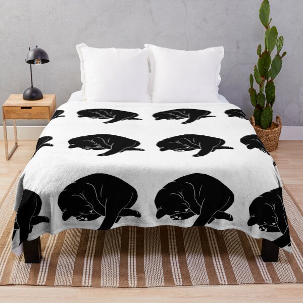 Item preview, Cat Sleep Angled Silhouette designed and sold by kotastrophe.