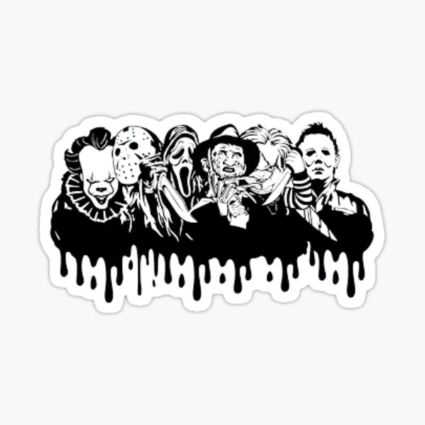 50 Pcs Horror Stickers,Horror Gifts,Horror Movie Stickers,Horror  Decor,Scary Movie Gifts,Spooky Gifts,Supernatural Stickers,Halloween  Stickers