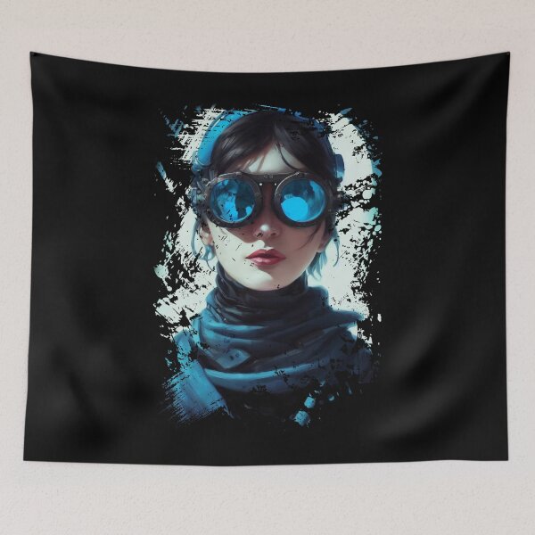 Item preview, Beautiful Cyberpunk Female Space Pirate designed and sold by mayza-shop.