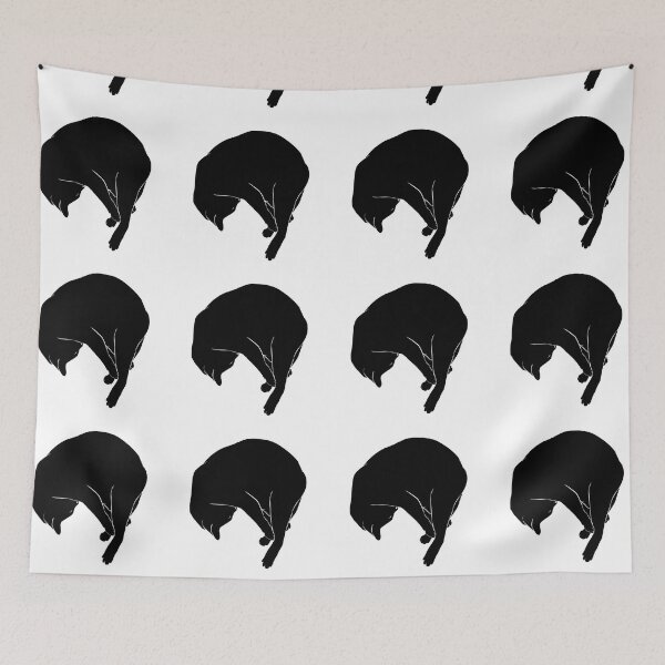 Item preview, Cat Sleep Stretch Silhouette designed and sold by kotastrophe.