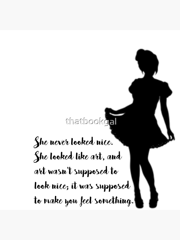 "SHE LOOKED LIKE ART" Poster for Sale by thatbookgal Redbubble