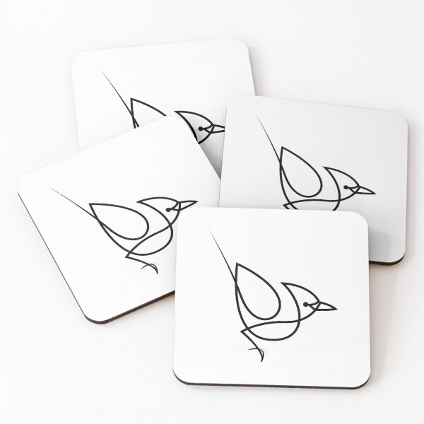 Item preview, Blue Jay - one line bird designed and sold by addillum.