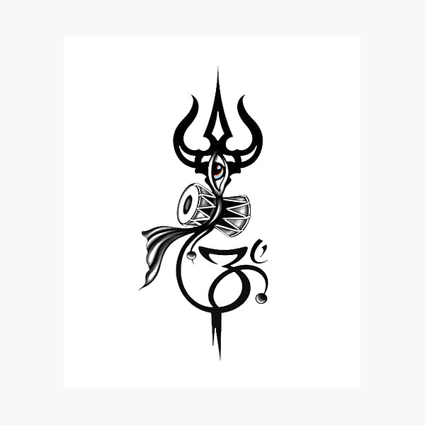 Voorkoms Maa With Lord Shiva Eye Trishul Temporary Body Tattoo Waterproof  For Girls Men Women Beautiful  Popular Water Transfer Size 11CM x 6CM   1Pcs  Amazonin Beauty