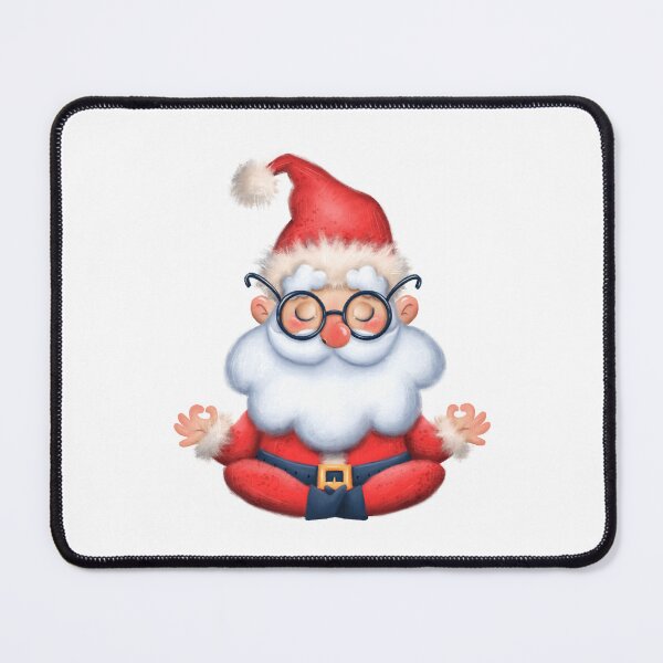 Item preview, Santa doing yoga designed and sold by RIXXI HEY CO..