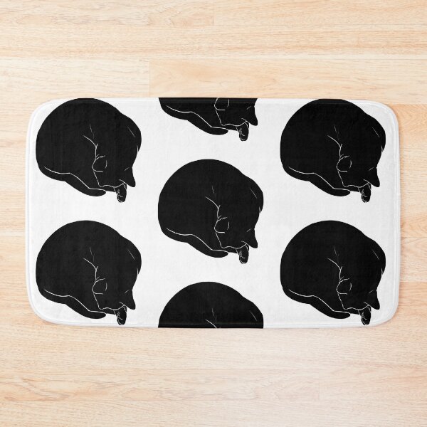 Item preview, Cat Sleep Curled Up Silhouette designed and sold by kotastrophe.