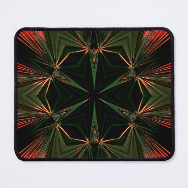 Item preview, NOEL kaleidoscopic star burst red and green pattern designed and sold by mister-john.