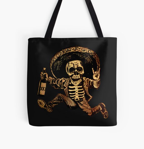Posada Day of the Dead Outlaw All Over Print Tote Bag